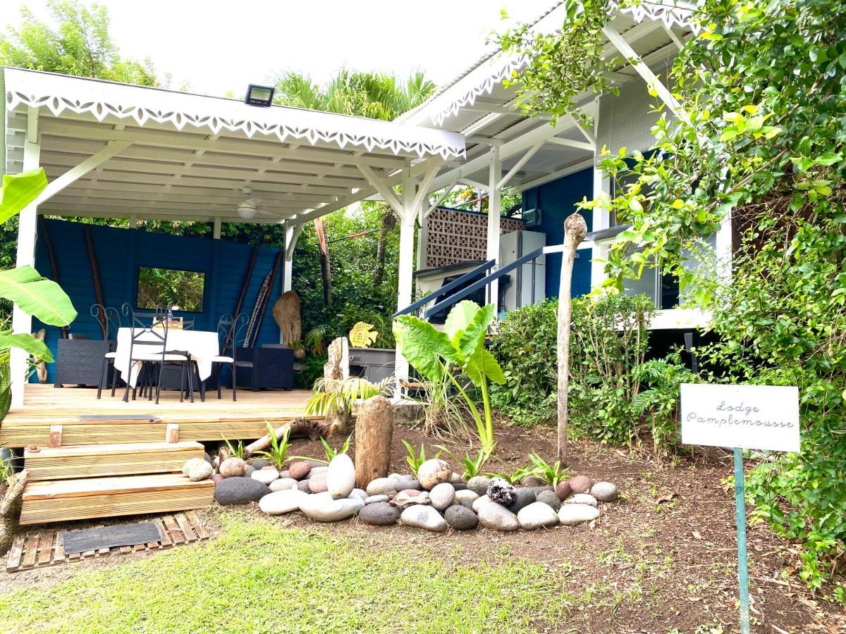 LODGE PAMPLEMOUSSE avec PISCINE privative , dans parc calme à 500 m plage Le Carbet Exterior foto